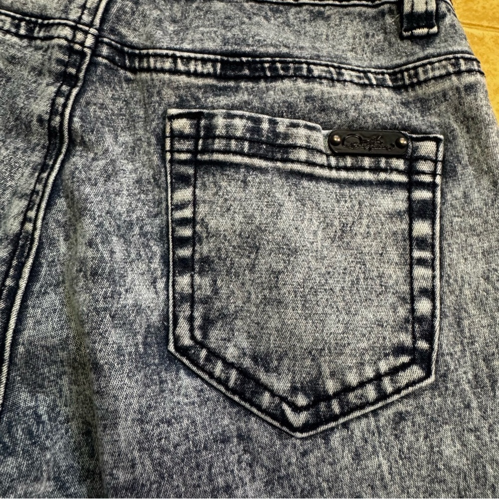 DG2 by Diane Gilman Acid Wash Jeans Size 2 Bootcut Zip Front 5 Pockets Denim NEW - Picture 4 of 12